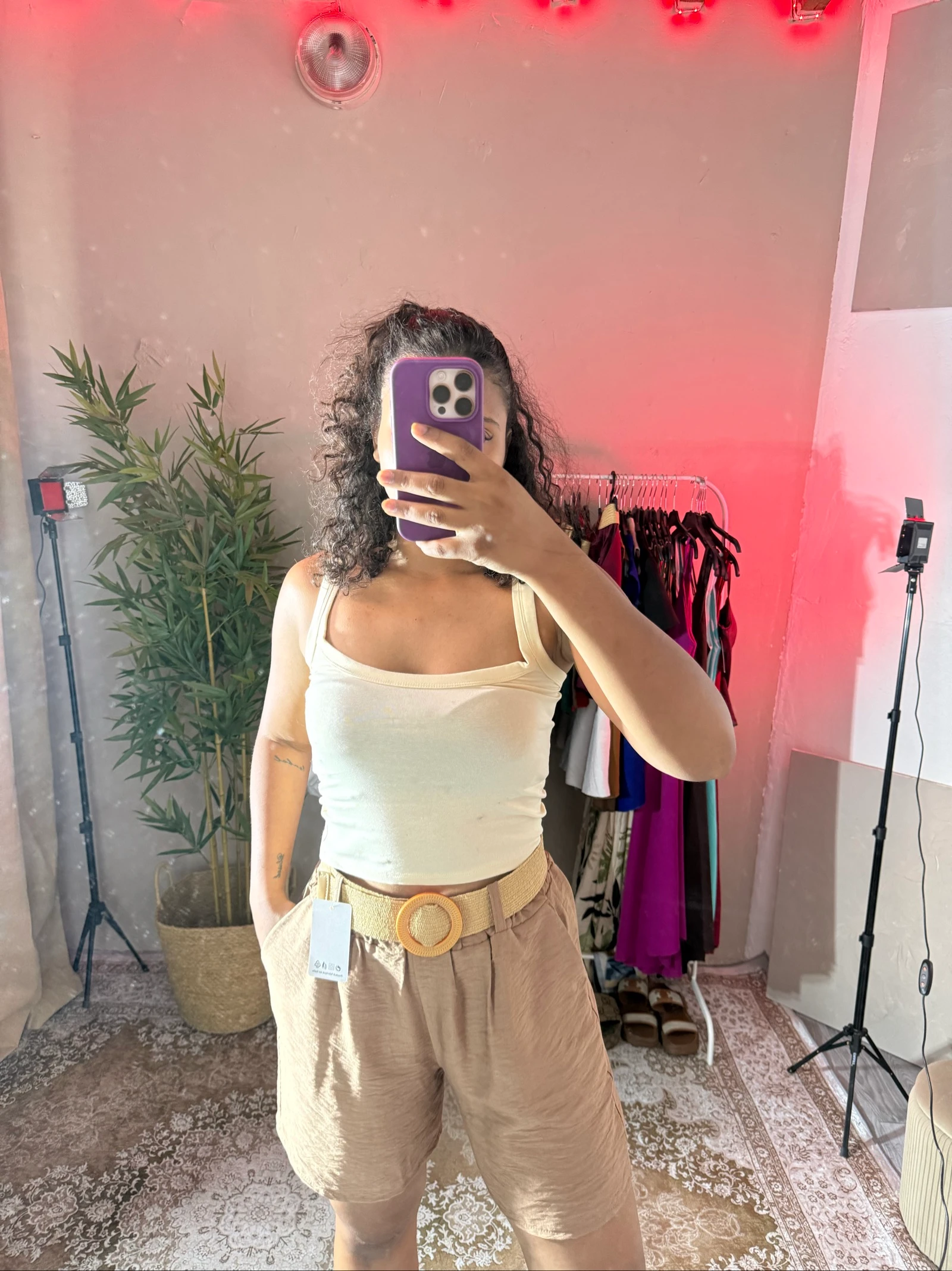 Korte camel zomerbroek voor dames kleding voor dames – photo 3